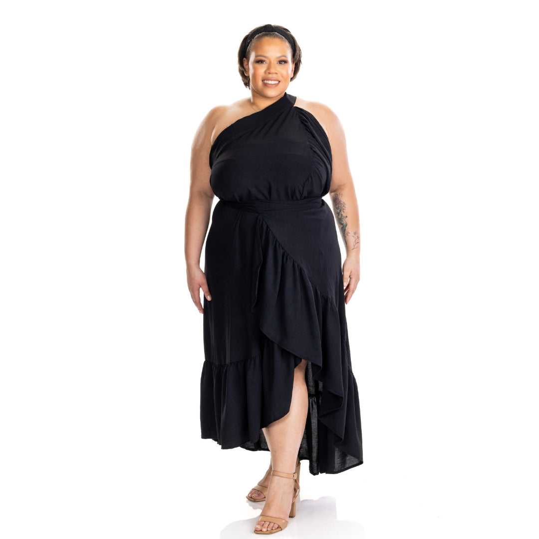 ZaZa Black Curvy Skirt