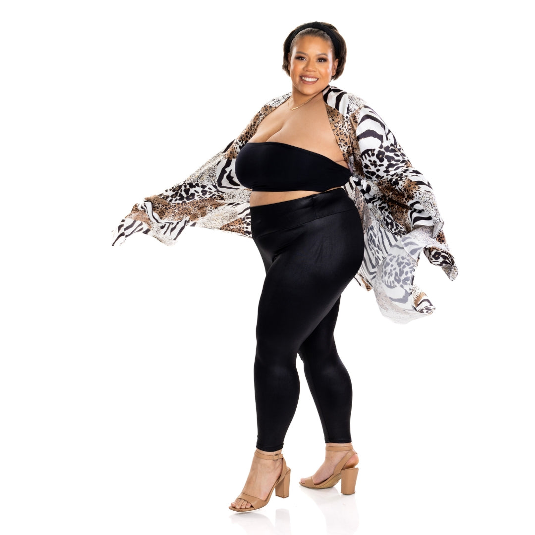 ZaZa Skirt Silk Animal Print (Large/XL)