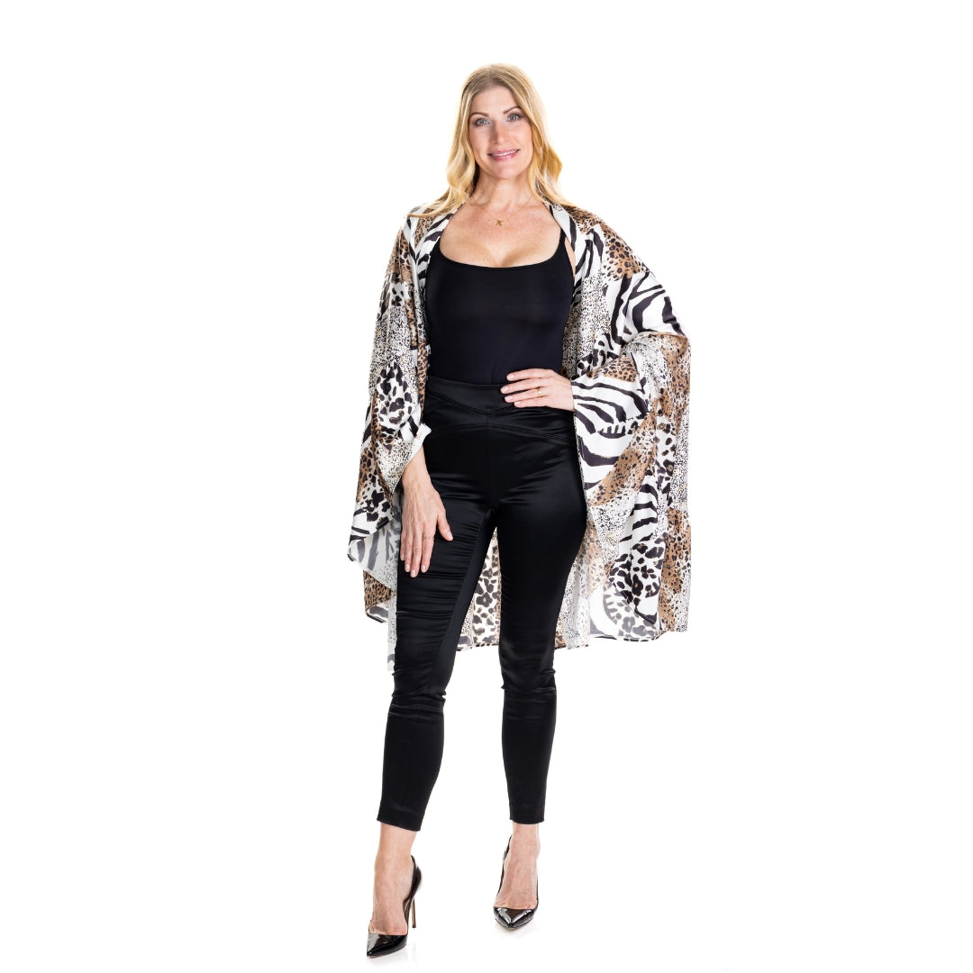 ZaZa Skirt Silk Animal Print (Small/Medium)