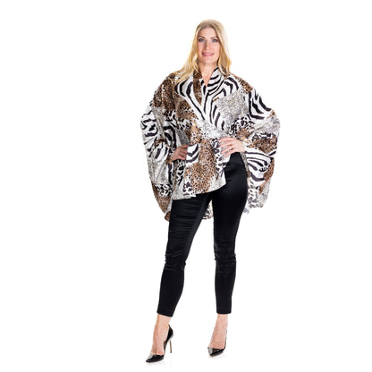 ZaZa Skirt Silk Animal Print (Small/Medium)