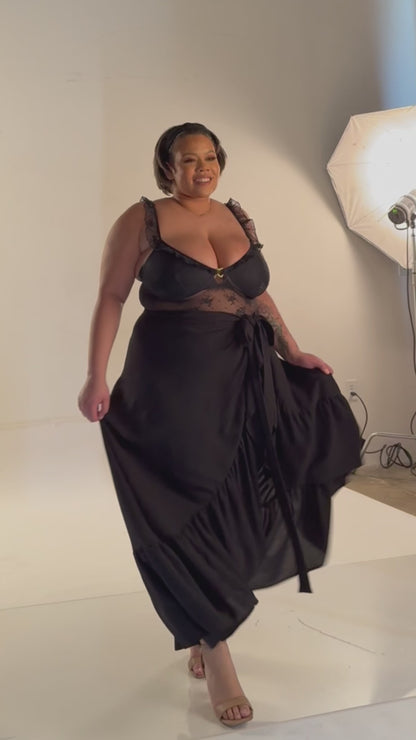 ZaZa Classic Leopard Curvy Skirt